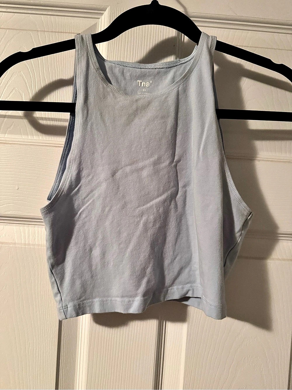 Tna Light Blue Cropped Tank Top Size XS Like New